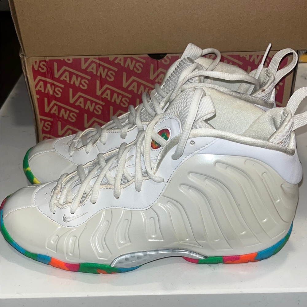 Nike Fruity Pebbles foamposite Colorful Sole High-Top Sneakers